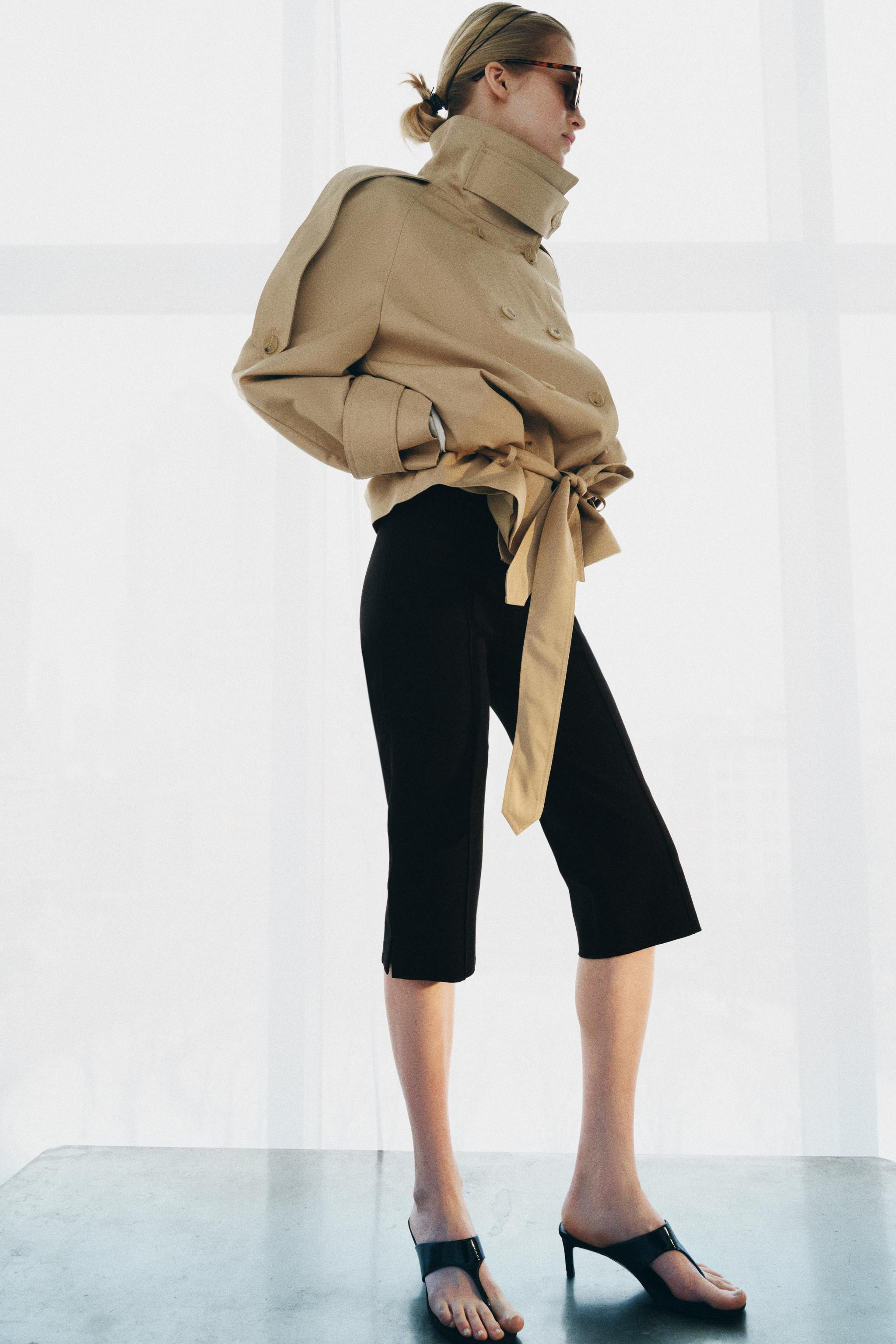 SHORT HIGH NECK TRENCH COAT ZW COLLECTION | Zara US