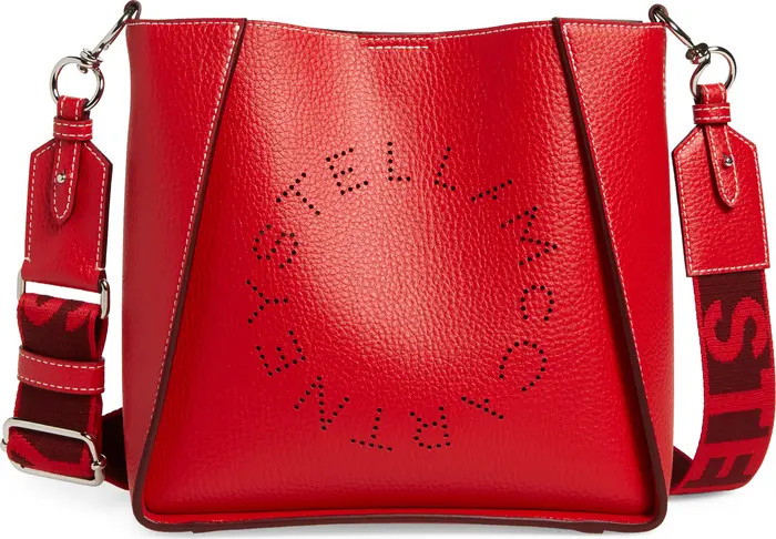 Perforated Logo Mini Faux Leather Crossbody Bag | Nordstrom