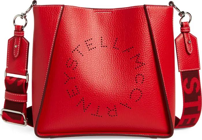 Perforated Logo Mini Faux Leather Crossbody Bag | Nordstrom