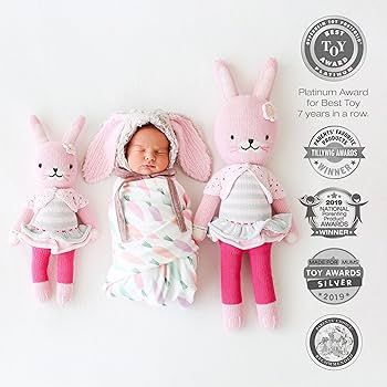 cuddle + kind Chloe The Bunny Doll - Lovingly Handcrafted Dolls for Nursery Decor, Fair Trade Hei... | Amazon (US)