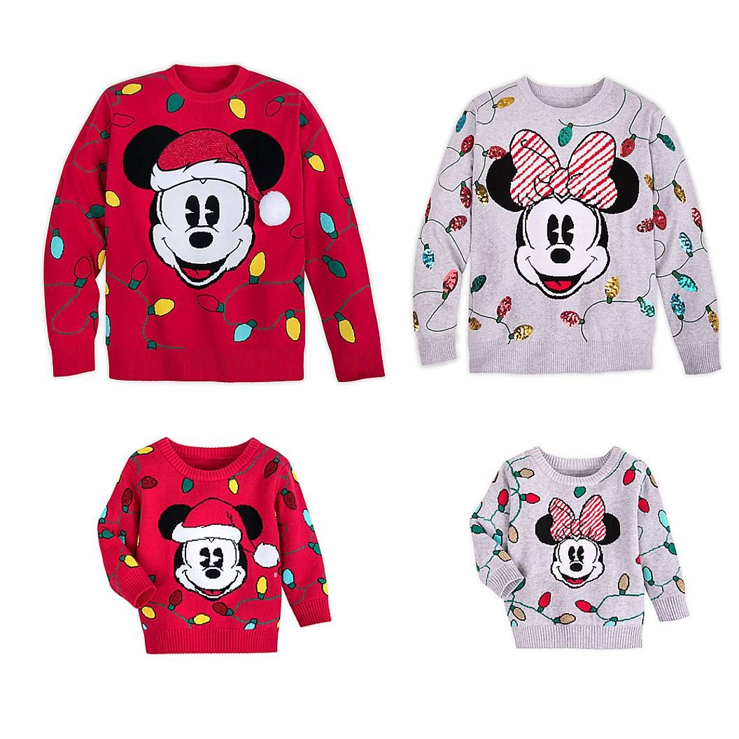 Mickey and Minnie Mouse Holiday Family Sweater Collection | Disney Store