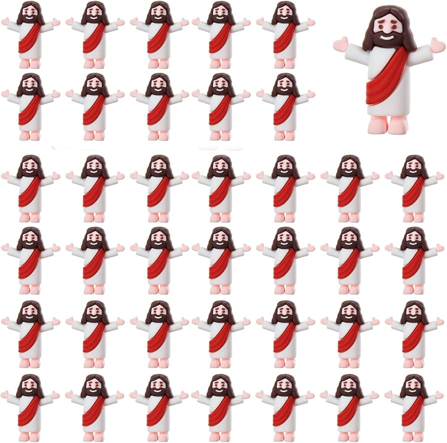 60 Pcs Little Jesus Figurine Miniature Jesus Doll Tiny Jesus Figurine to Hide and Seek Classic Re... | Amazon (US)