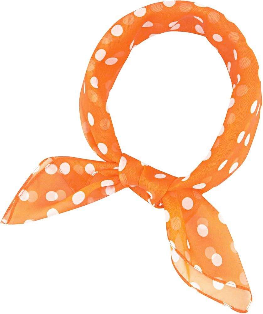 MissShorthair 50s Chiffon Scarf Sheer Square Neck Head Scarf for Women | Amazon (US)