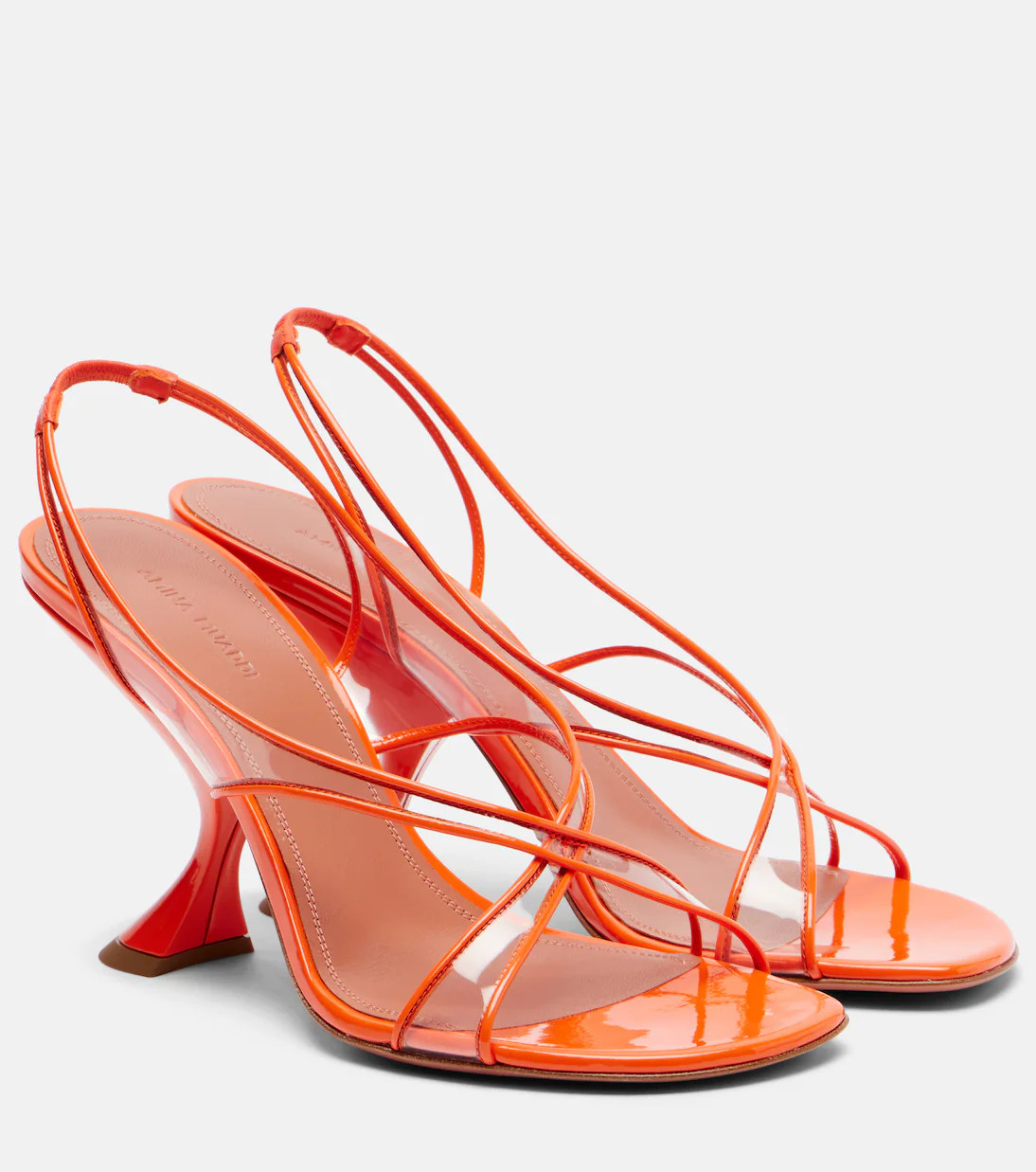 Lena 90 PVC and patent leather sandals | Mytheresa (US/CA)
