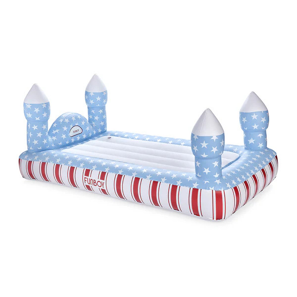 Kids Air Mattress Red, White & Blue Sleepover Bed | FUNBOY