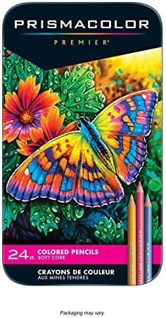 Prismacolor 3597T Premier Colored Pencils, Soft Core, 24-Count | Amazon (US)