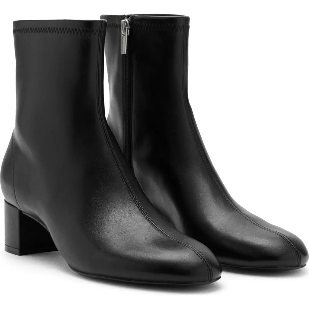 MANGO Round Toe Bootie in Black at Nordstrom, Size 39 | Nordstrom