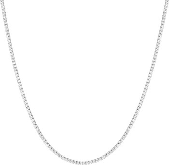 Lab Grown White Sapphire Tennis Necklace | Nordstrom