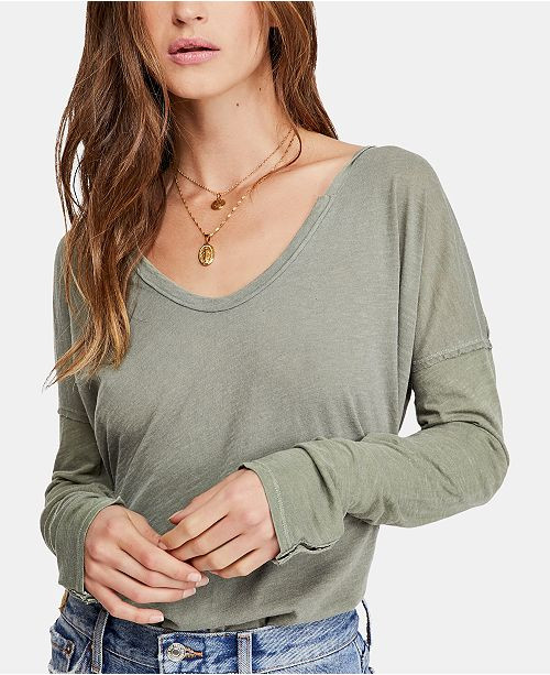 Free People Sienna T-Shirt & Reviews - Tops - Women - Macy's | Macys (US)