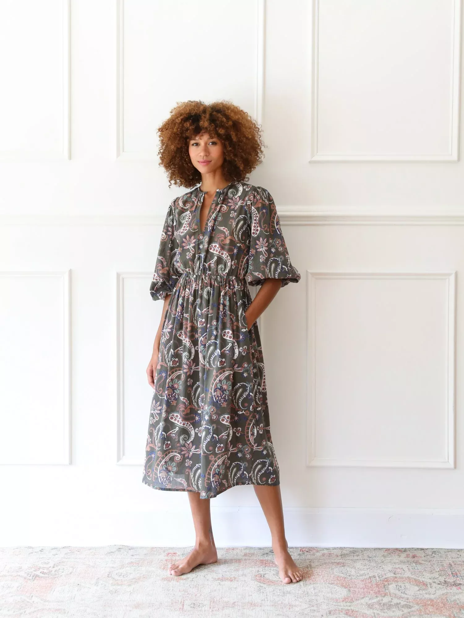 Robe celeste online sezane