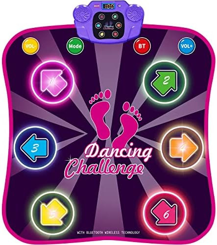 Kids Dance Mat for Girls - Toys for 4 5 6 7 8-10 Year Old Girl Birthday Gifts - Girl Toys for Age... | Amazon (US)