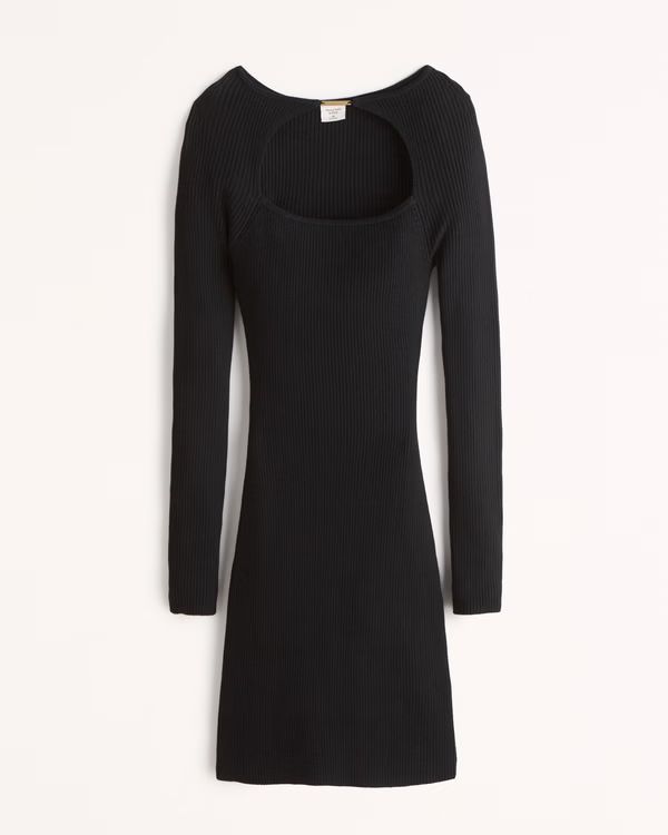 Women's Long-Sleeve Hardware Mini Sweater Dress | Women's Best Dressed Guest - Party Collection |... | Abercrombie & Fitch (US)