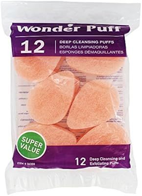 Wonder Puff Deep Cleansing Puffs #06300 12 Count - Super Value | Amazon (US)