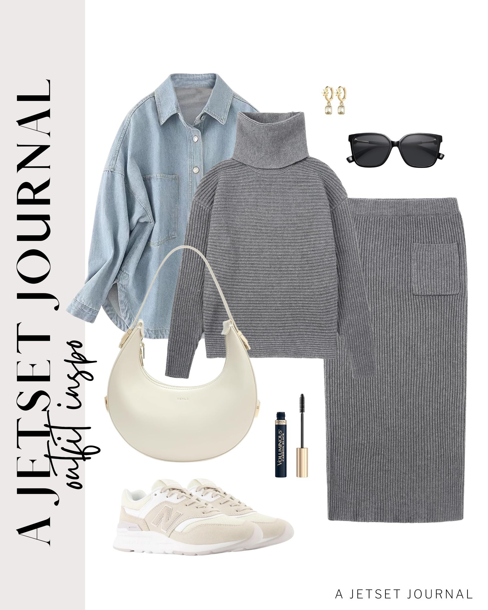 I’m loving this outfit idea with a cozy turtleneck and midi pencil skirt!
oversized denim shacket, loreal mascara, chunky hoop earrings, trendy look, viral products, casual outfit idea, how to style, ways to style, amazon fashion, affordable style, shoe inspo, spring outfit, spring style, transitional look

#LTKSeasonal #LTKootd #LTKU