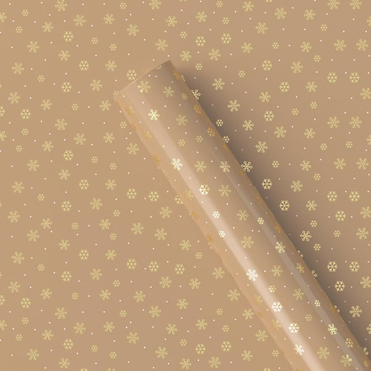 25 sq ft Snowflake Christmas Gift Wrap Brown - Wondershop™ | Target