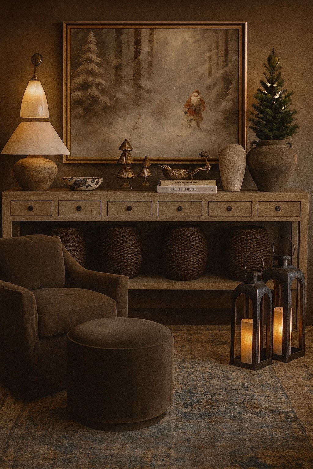 the pretttiest console setup 

#LTKHoliday