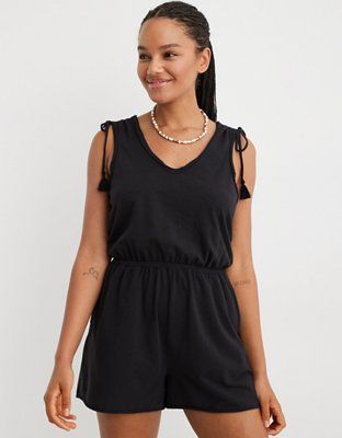 Aerie Ruched Romper | American Eagle Outfitters (US & CA)