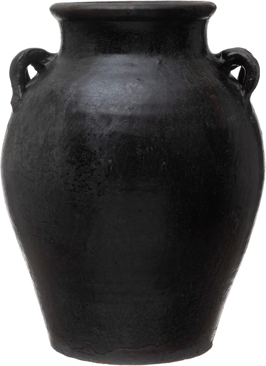 Bloomingville Creative Co-Op Found Decorative Clay Jar, Black, 12'' | Amazon (US)