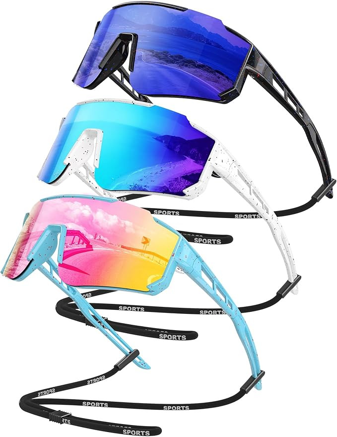 Kids Polarized Baseball Sunglasses - Youth Softball Cycling Sports Sunglasses for Boys Girls Ages... | Amazon (US)