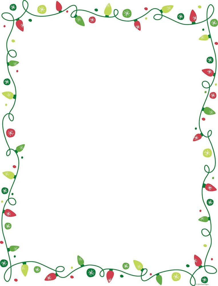 Great Papers! String Of Lights Foil Letterhead, 40 count, 11" x 8.5" (2011481) | Amazon (US)