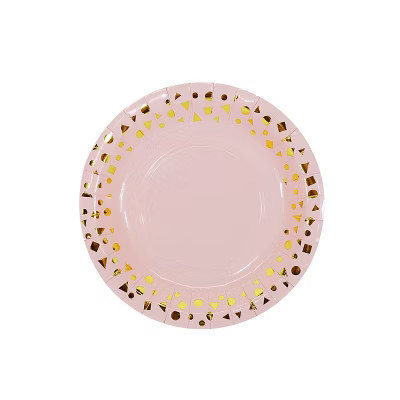 10ct Pink Snack Plates - Spritz™ | Target