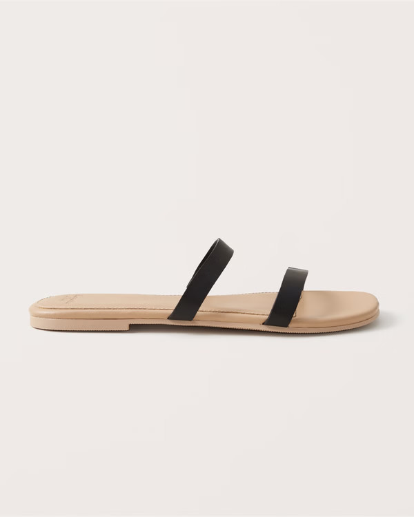 Double Strap Slide Sandals | Abercrombie & Fitch (US)