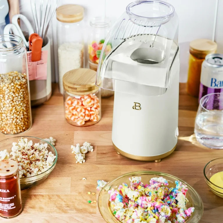Beautiful 16 Cup Hot Air Electric Popcorn Maker, White Icing by Drew Barrymore | Walmart (US)
