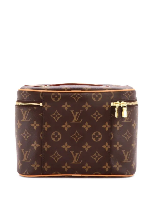Louis Vuitton Pre-Owned Nice Vanity Case Monogram Canvas BB Pouch | Brown | FARFETCH | Farfetch Global