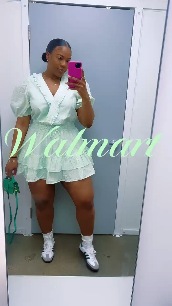 Serving cute, flirty, and a little bit irresistible 💚💙 in two colors mint pistachio and polished blue! 
Dress: X-Large 

#LTKMidsize #LTKTall #LTKPlusSize