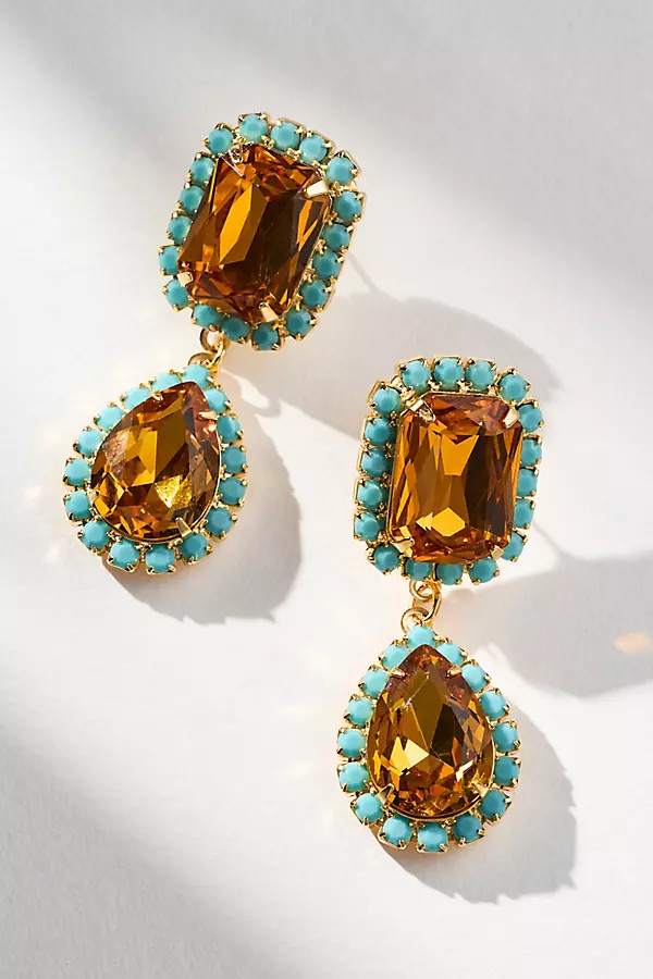 Jewel Drop Neon Earrings | Anthropologie (US)