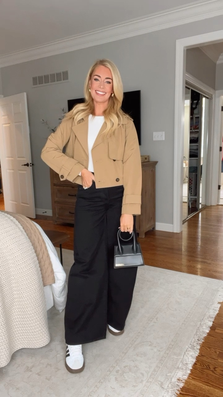 These Target jeans are 💯, they are a lightweight denim & they hug you in all the right places! I’m wearing a small in the trench & bodysuit and a 2 in the jeans. Shoes fit true to size.

Casual outfit, spring outfit, trench coat Abercrombie trench coat, cropped trench coat, jeans, wide leg jeans, target jeans, sneakers, weekend outfit 

#LTKSeasonal #LTKFindsUnder50 #LTKStyleTip