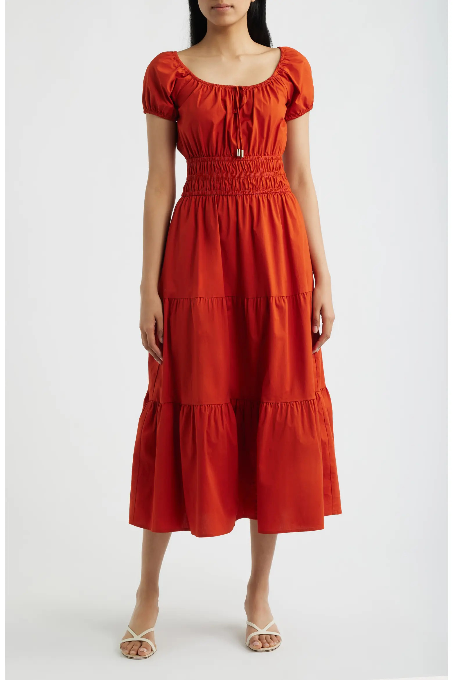 Smocked Tiered Midi Dress (Women) | Nordstrom | Nordstrom