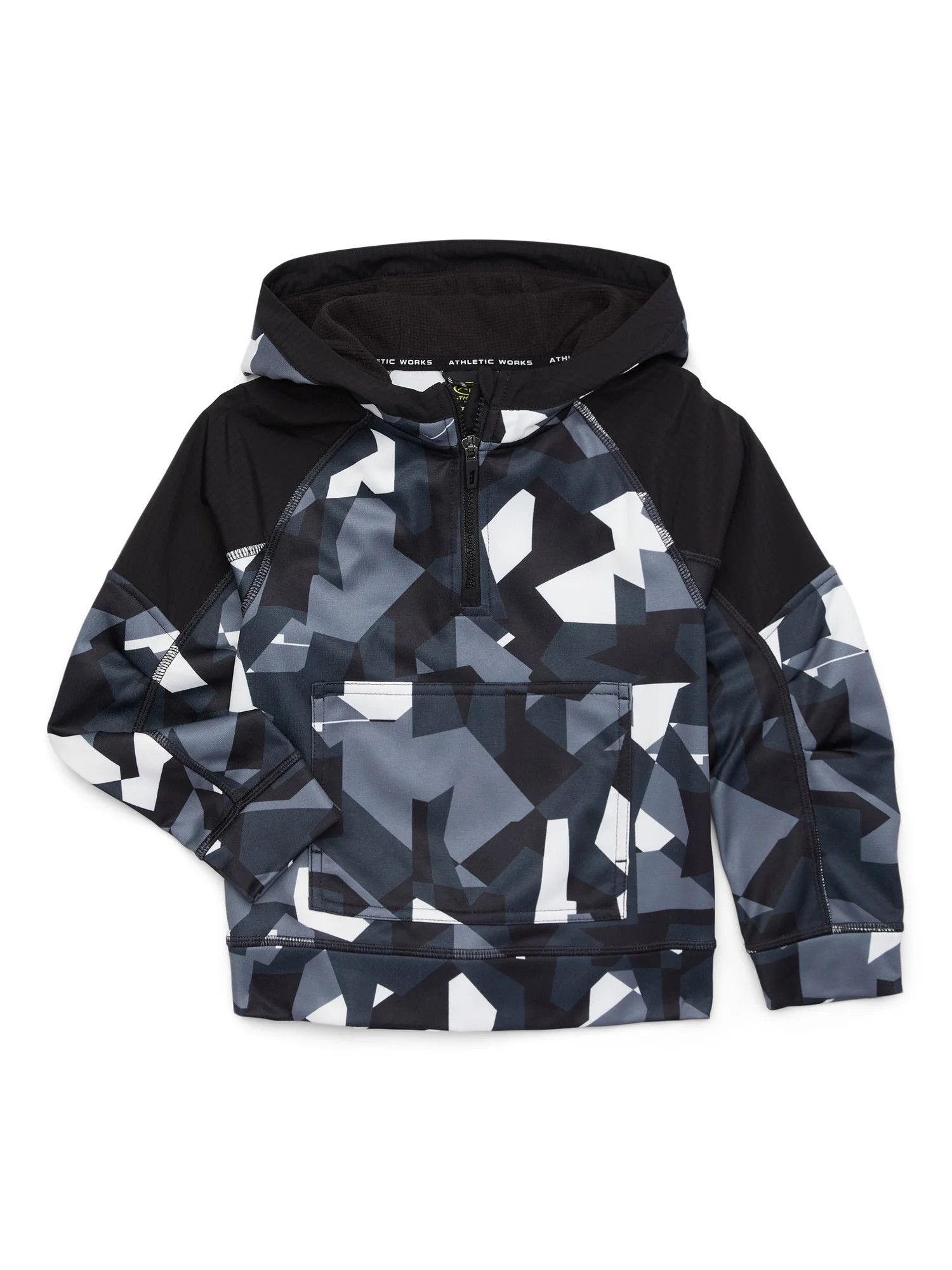 Athletic Works Boys Tech Fleece Quarter Zipper Pullover, Sizes 4-18 & Husky | Walmart (US)