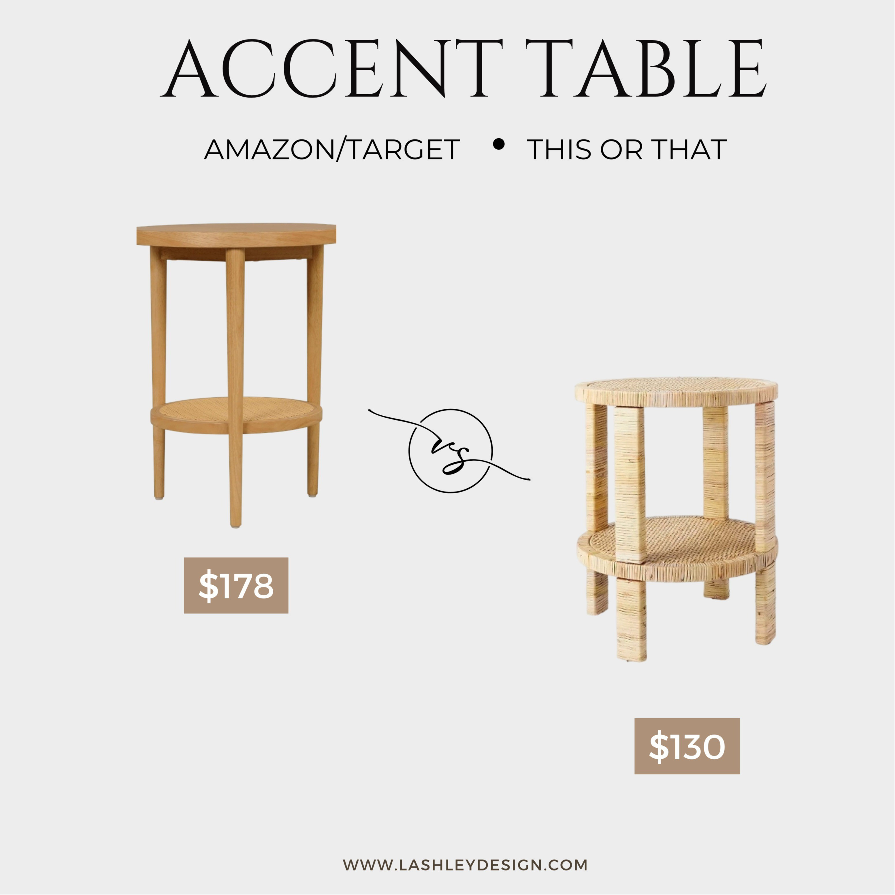 Accent table picks: Amazon vs. Target — which one’s your fave? Loving both for their style and function! #ThisOrThat #AccentTable #AmazonFinds #TargetStyle #HomeDecor

#LTKActive #LTKU #LTKHome