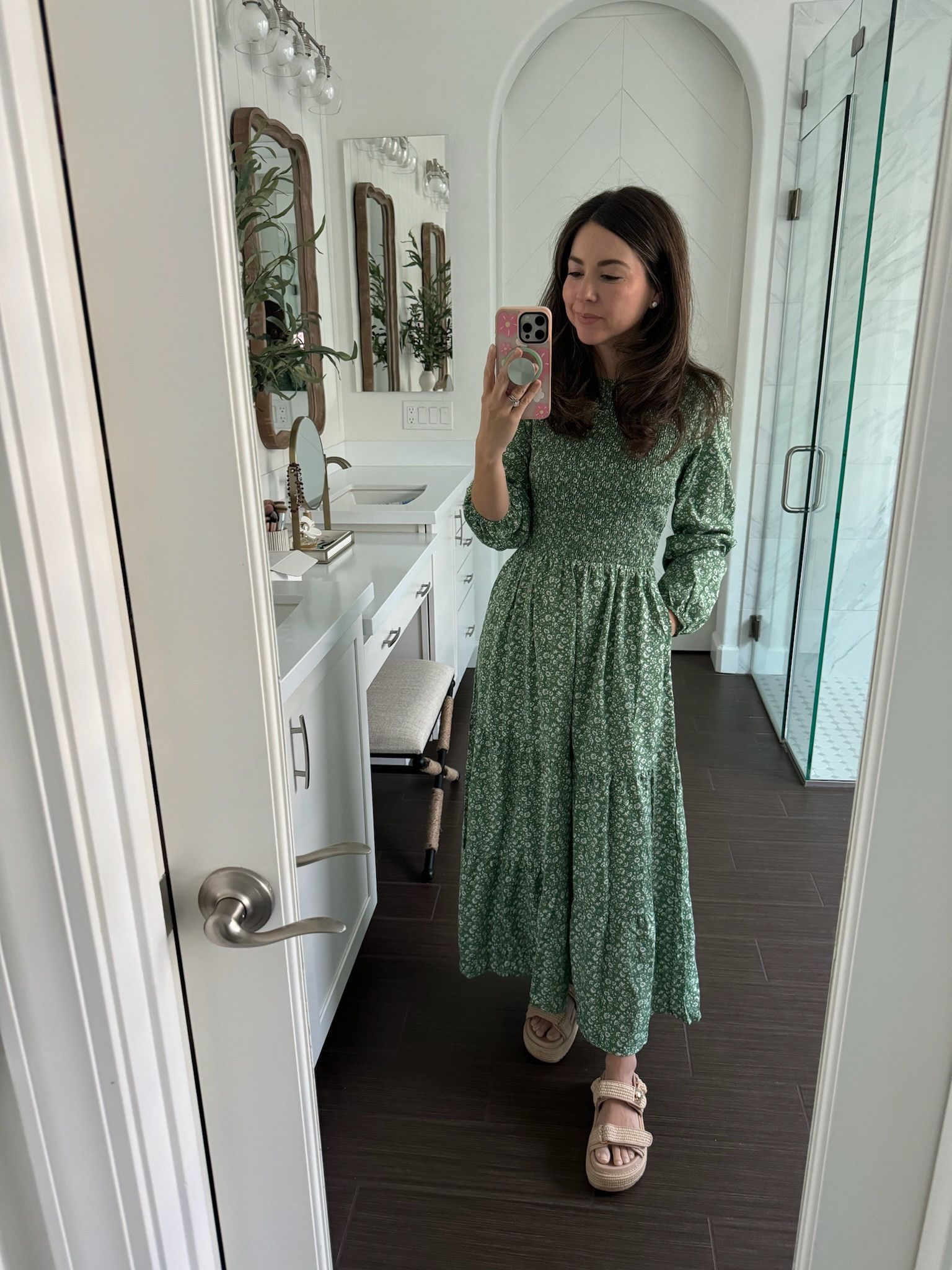 cute green dresses Cute Emerald Green Satin Homecoming Dress with Bow – FancyVestido