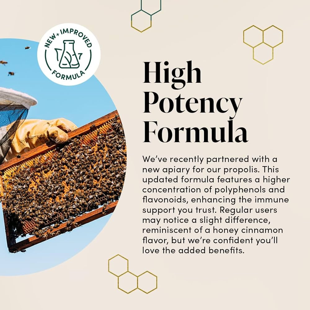 Propolis Throat Spray by Beekeeper's Naturals - 95% Bee Propolis Extract, Natural Immune Support ... | Amazon (US)