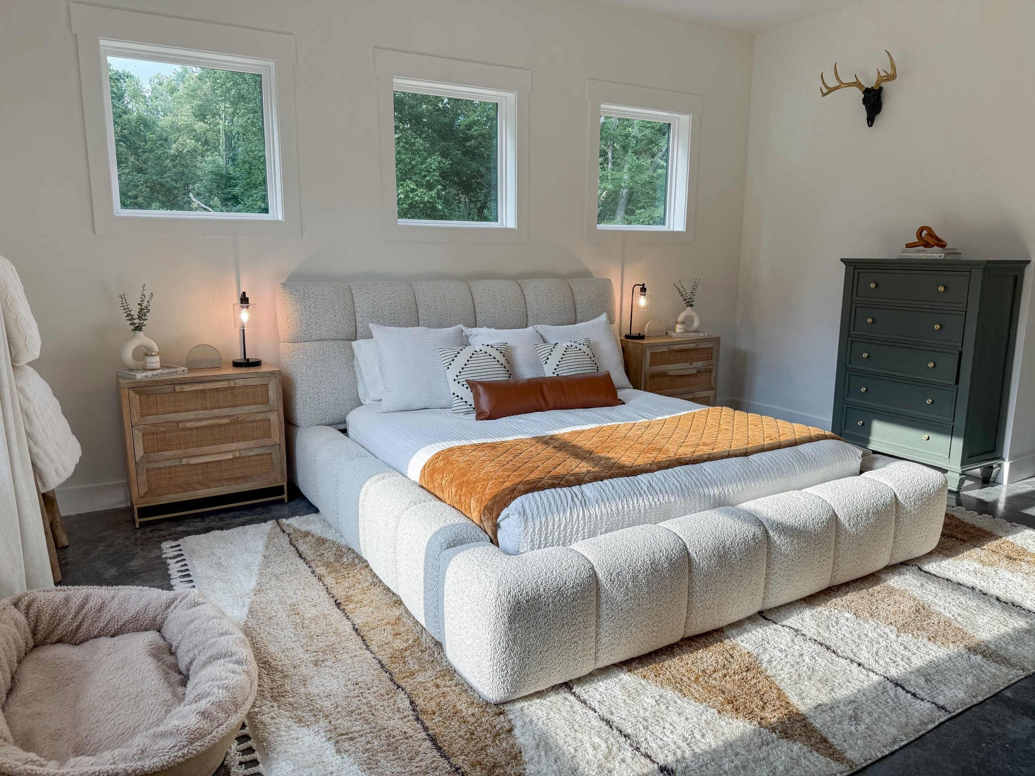 I’ve been getting a lot of questions about our new bed, so I decided to link all of our master bedroom decor! 🤍

*dresser is the exact one I linked, we just painted ours Sherwin Williams pewter green!



#LTKHome #LTKFindsUnder50 #LTKFindsUnder100