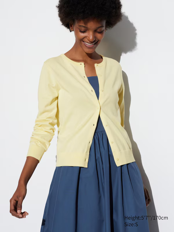 UV Protection Crew Neck Cardigan | UNIQLO (US)