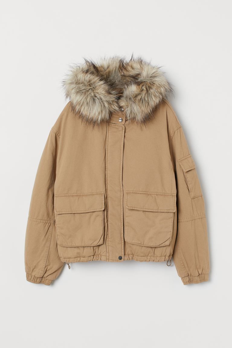 Short Cotton Parka | H&M (US + CA)