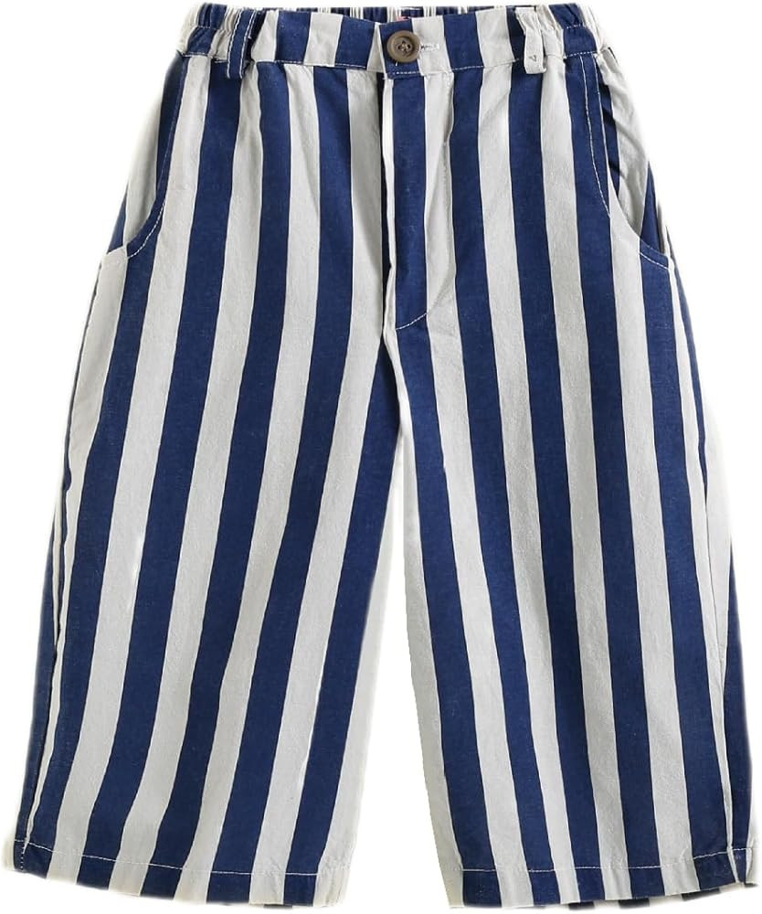 Spring Autumn 6Months-3Years Toddler Thin Cotton Stripe Elastics Pants for Baby Boys and Girls | Amazon (US)