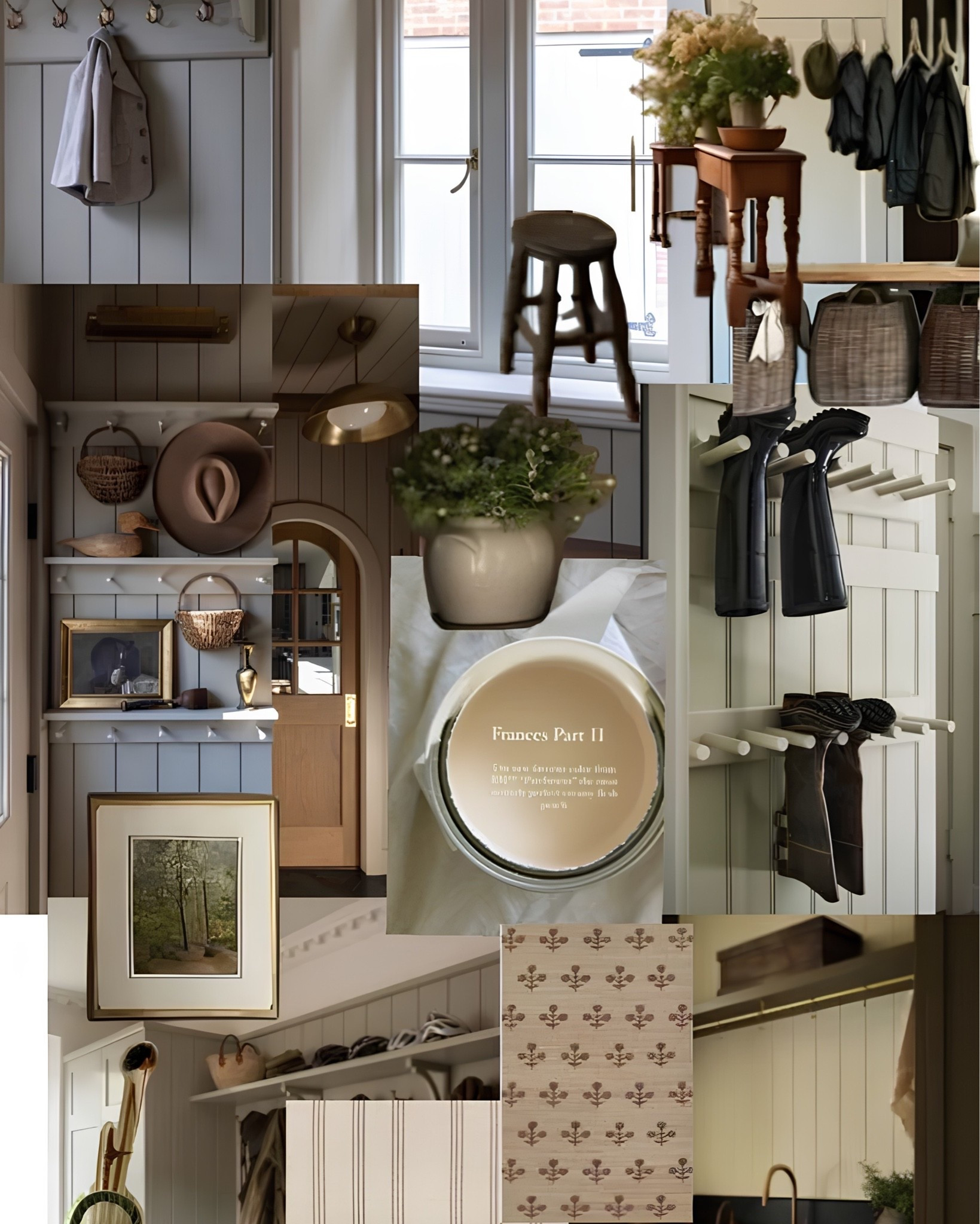 A mudroom that actually makes you want to come home ✨ 

Shiplap walls, a wooden stool, hook rails, woven baskets, a classic paint color, vintage artwork, and all the functional little details that make an entryway feel as charming as the rest of the house. 

All linked here 🤍 

#LTKhome