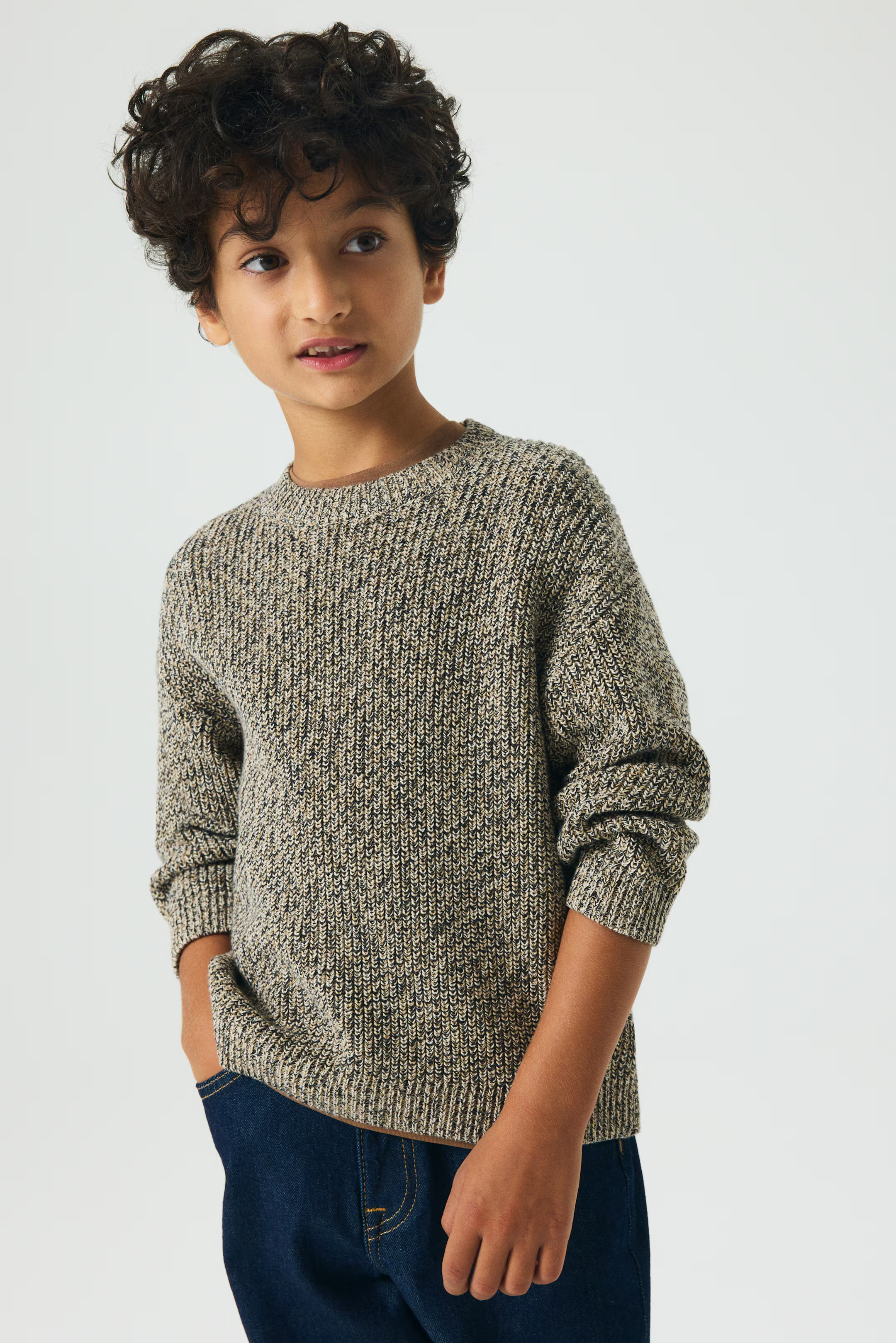Rib-Knit Cotton Sweater | H&M (US + CA)