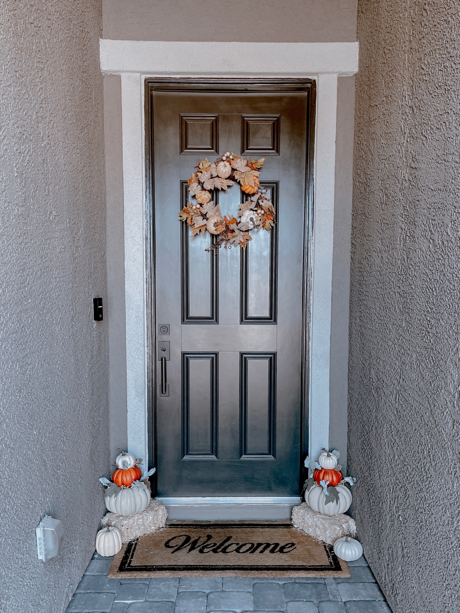 Decorating our front entrance for fall. Too soon? LOL 🍂🍁

#LTKSeasonal