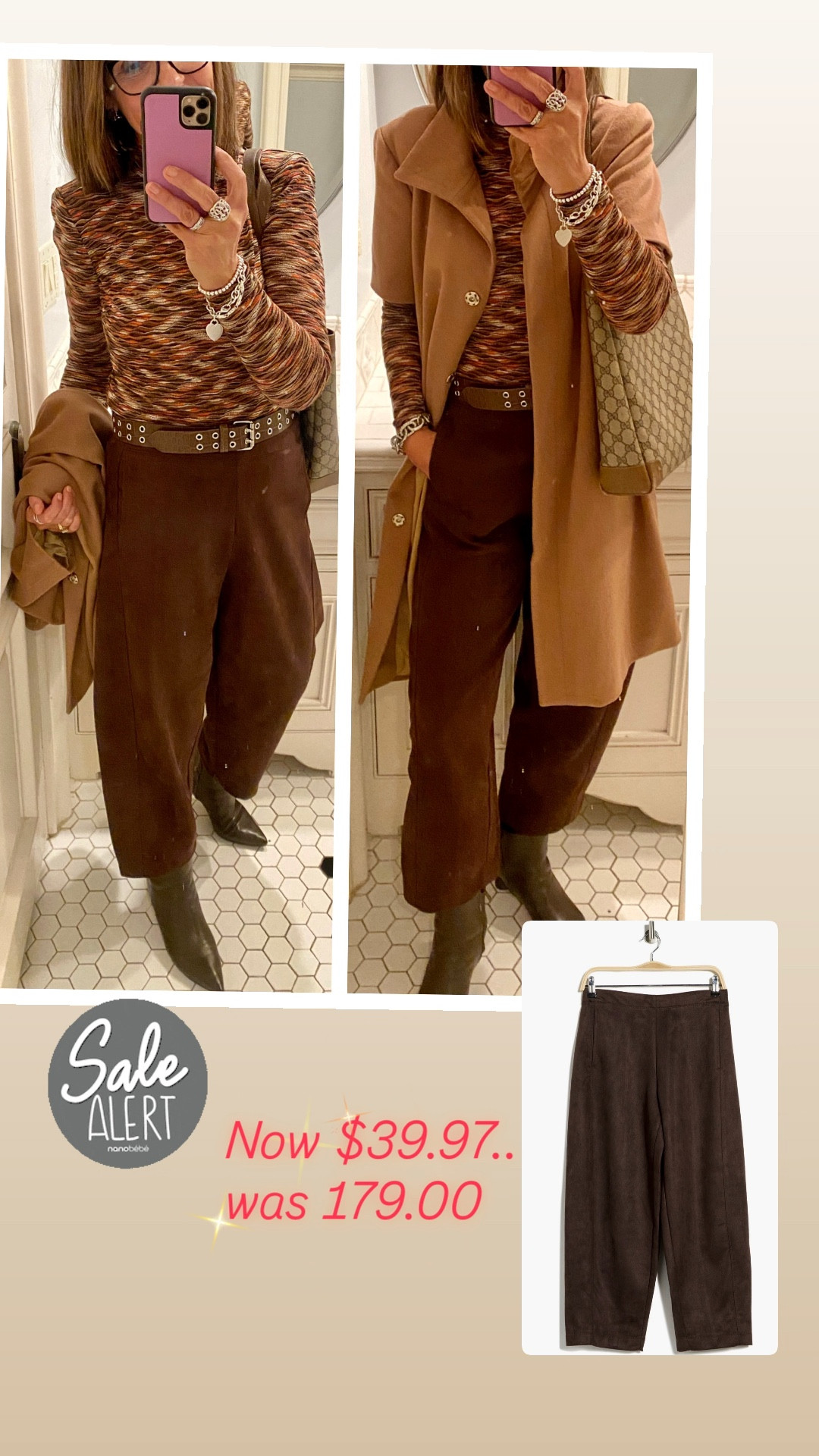 📍Now $39.97! 
My exact faux suede barrel pant, now under $40!!! TTS, wearing a small, pull on style, so cozy and luxe, works with or without a belt - it’s everything I love in a pant!

Chicolate brown or olive green



#LTKOver40 #LTKSaleAlert #LTKootd
