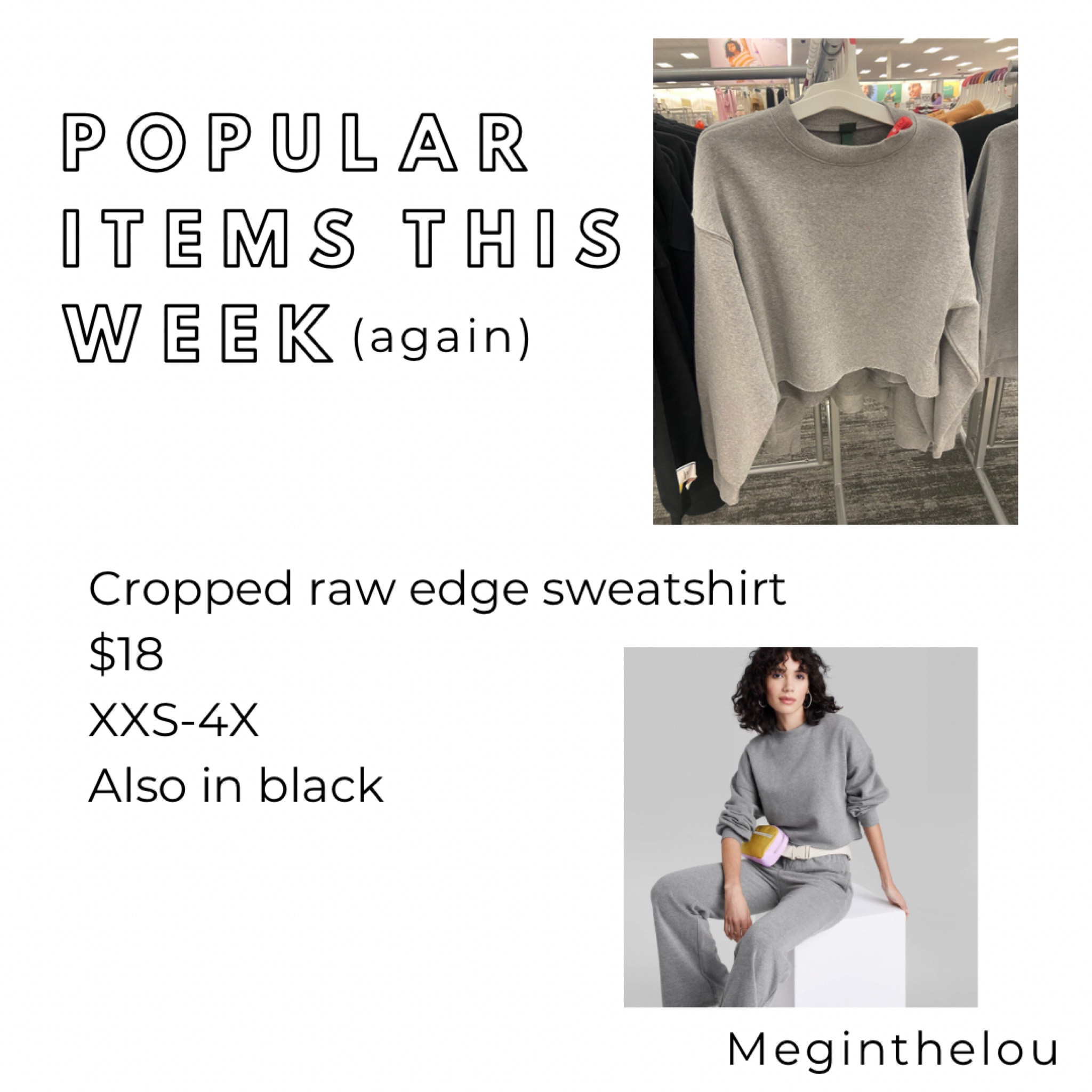 Gifts for Her - raw edge crop sweatshirt 

#target #cropsweatshirt #giftforteen #teengirl #athleisure #under25 #budgetfinds #budgetfriendly  
#LTKU #LTKfitness


#LTKfindsunder50 #LTKSeasonal #LTKGiftGuide