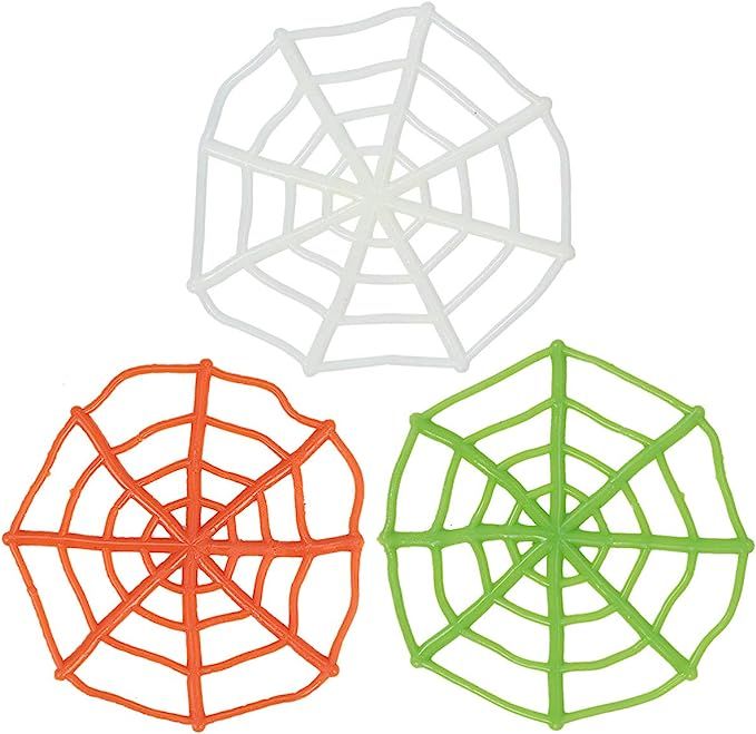 NUOBESTY 40pcs Halloween Stretchy Toy Sticky Spider Web for Kids Halloween Goodie Bag Party Favor... | Amazon (US)