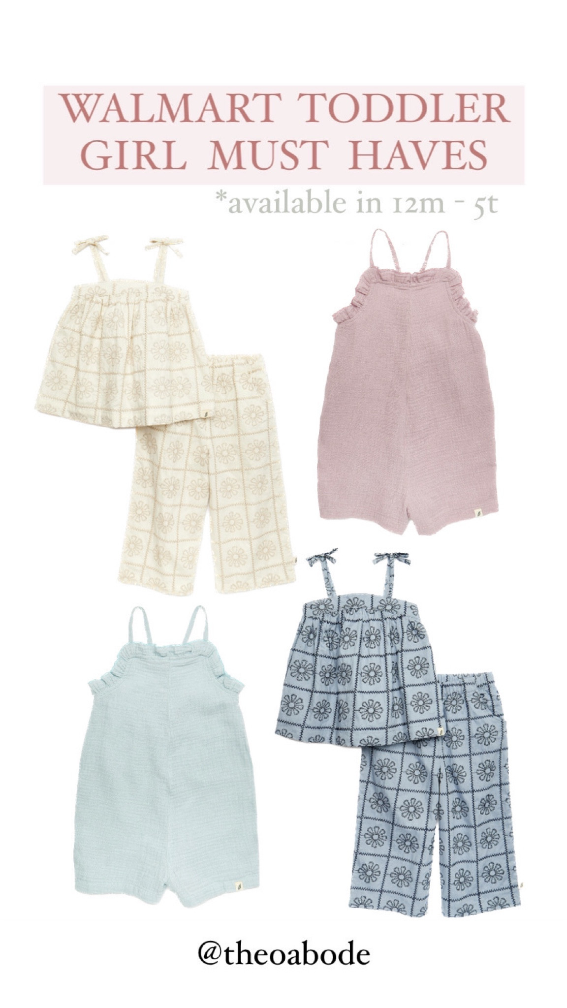 Toddler Girl Must Haves for Spring & Summer from Walmart! 🫶🏼 romper is $15 - 2 piece set is $25!

#LTKbaby #LTKbump #LTKkids