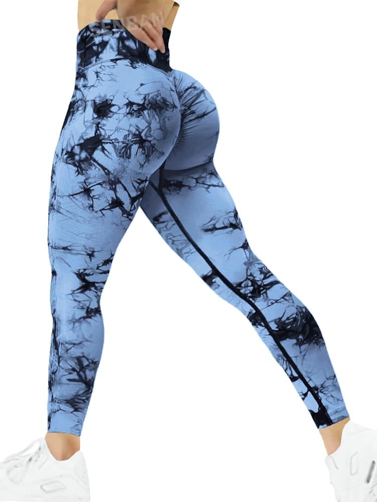 SENBAN Scrunch Butt Lift Leggings for Women High Waist Seamless Yoga Pants Workout Gym Compressio... | Amazon (US)