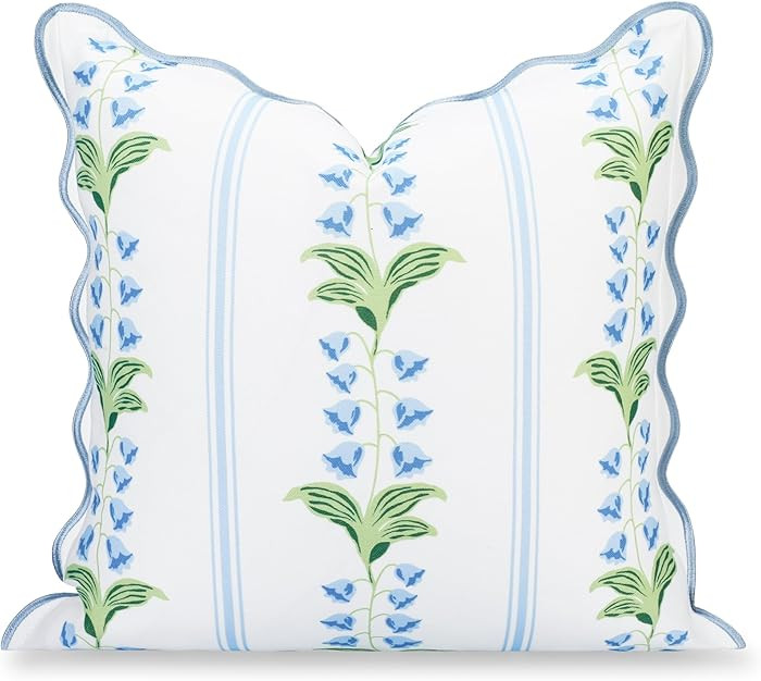 Hofdeco Premium Grandmillennial Coastal Hampton Patio Indoor Outdoor Throw Pillow Cover Only, 20"... | Amazon (US)