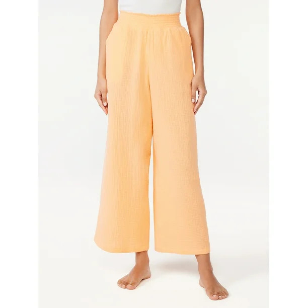 Joyspun Women's Gauze Sleep Pants, Sizes up to 3X | Walmart (US)